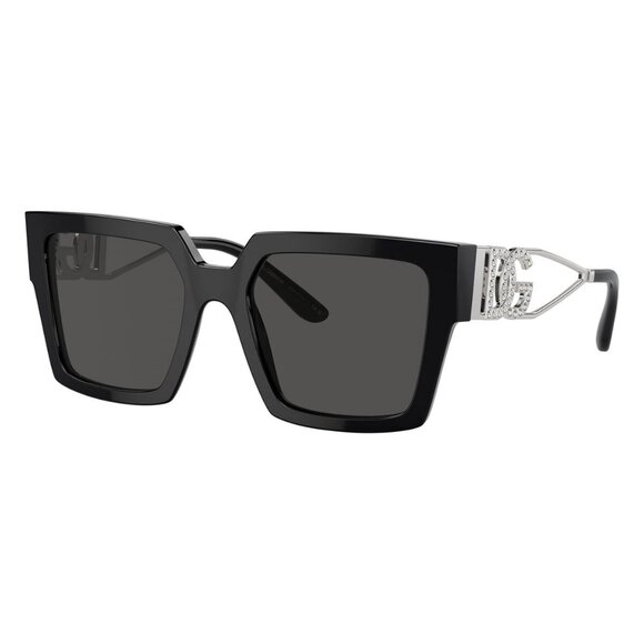 New Dolce & Gabbana Black Square DG4446B 501/87 Sunglasses Women - Picture 1 of 7